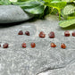 Raw Hessonite Garnet Earrings / Rough Orange Garnet Studs / Raw Crystal Studs / Garnet Stud Earrings / Healing Gemstones / Hessonite Studs